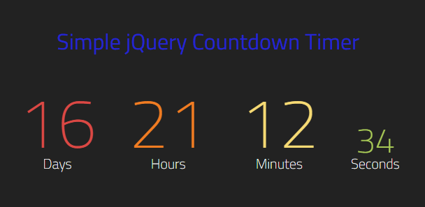 javascript timer countdown with seconds